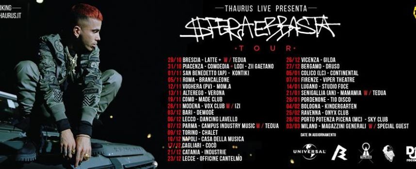 Thaurus Live presenta SFERA EBBASTA in Tour