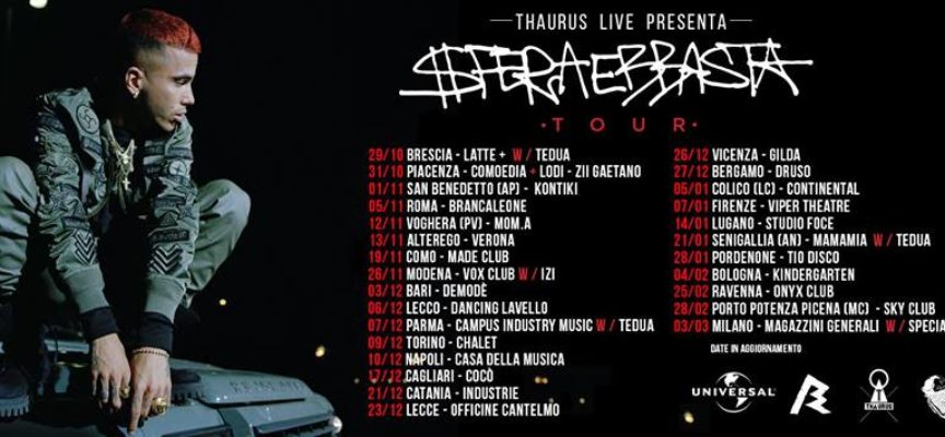 Thaurus Live presenta SFERA EBBASTA in Tour