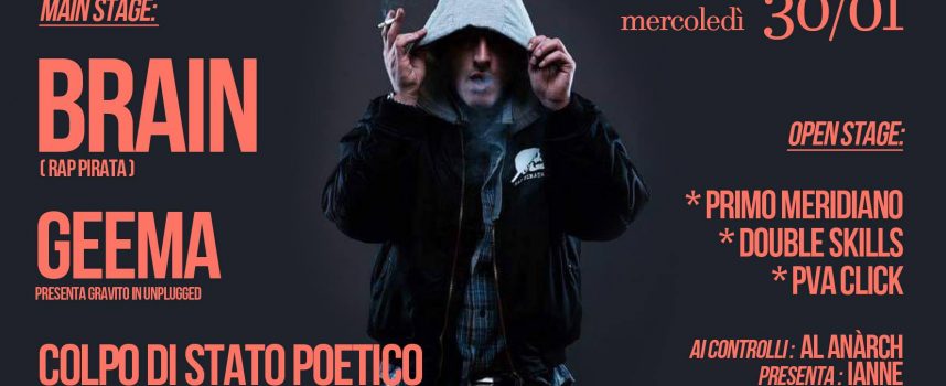 Rap Pirata presente con Brain nel main stage di H OPE N Rhymes VOL.2 at Officina Meca