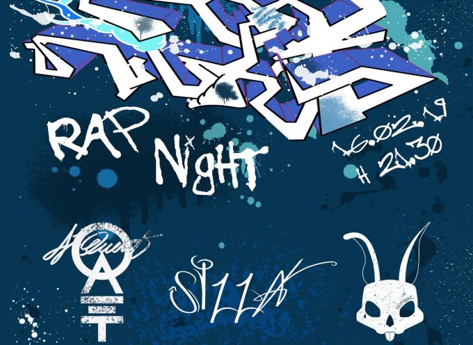 Aj Quent del collettivo Rap Pirata Veneto sul palco per Rap Night