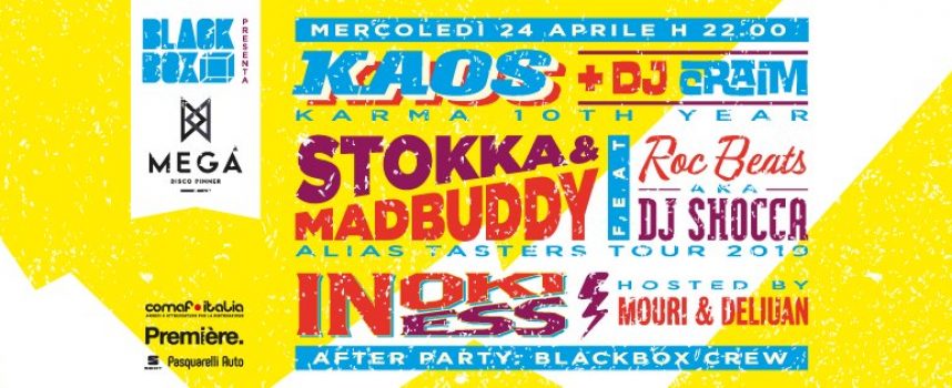 Black box presenta Inoki Ness – Kaos & Dj Craim – Stokka & Madbuddy feat Roc Beats