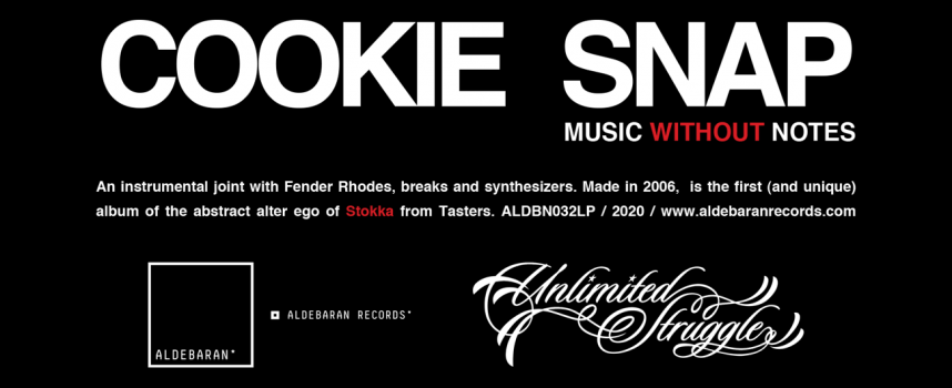 COOKIE SNAP alias STOKKA: Aldebaran Records pubblica il vinile di “MUSIC WITHOUT NOTES”, l’album strumentale del noto producer